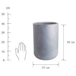 Pflanztopf CONRETE Magnesia - Grau - Durchmesser: 37 cm
