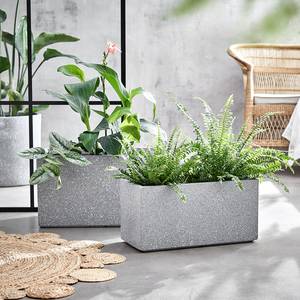 Pflanzkasten CONCRETE Magnesia - Grau - Breite: 50 cm