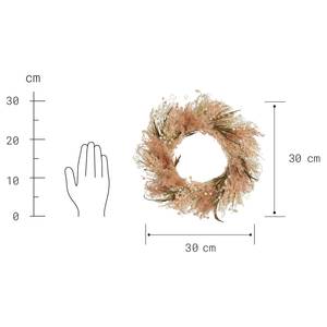 Couronne de fleurs FLOWER MARKET I Polyester PVC - Naturel