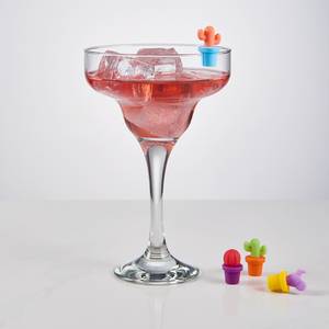 Glasmarker MY DRINK Kaktus (6er-Set) Silikon - Mehrfarbig