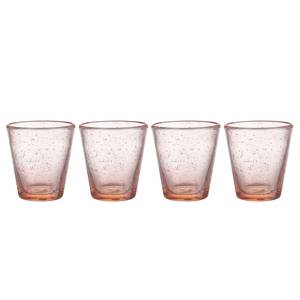 Trinkglas WATER COLOUR (4er-Set) Klarglas - Rosa