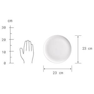 Geschirr-Set NATIVE (12-teilig) Steingut - Weiß