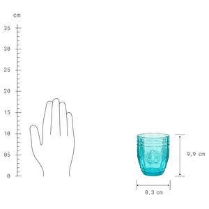 Bicchiere VICTORIAN Vetro trasparente - Turchese