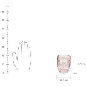 Drinkglas VICTORIAN transparant glas - Roze