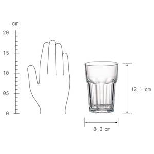 Bicchiere da latte macchiato GIBRALTAR Vetro trasparente