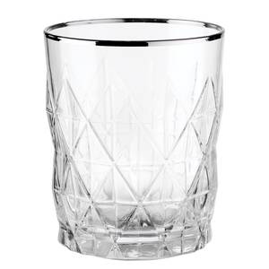 Drinkglas UPSCALE transparant glas - Zilver