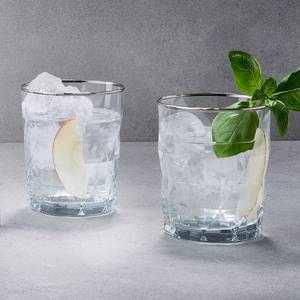 Drinkglas UPSCALE transparant glas - Zilver