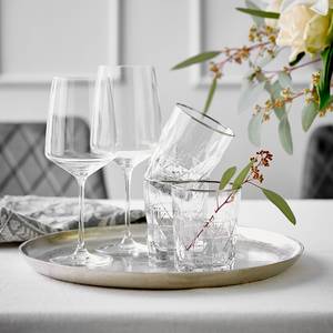 Drinkglas UPSCALE transparant glas - Zilver