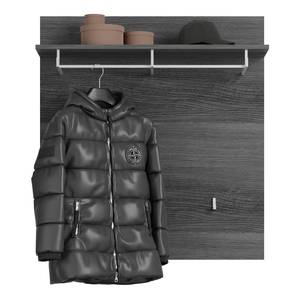 Garde-robe Scout Gris - En partie en bois massif - 195 x 197 x 40 cm