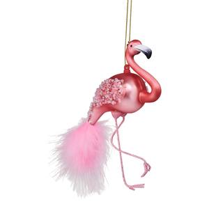 Baumhänger HANG ON Flamingo Klarglas - Rosa