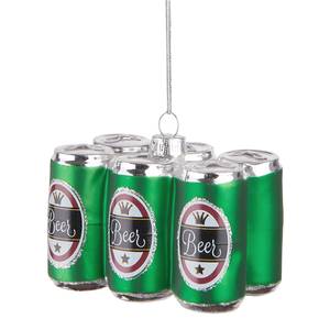 Baumhänger Ornament Sixpack Klarglas - Grün