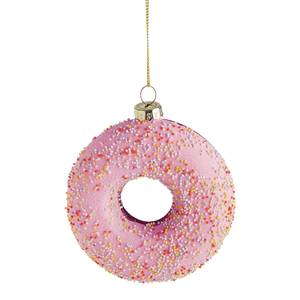 Baumhänger HANG ON Donut Klarglas - Pink