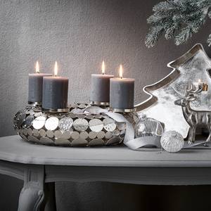 Adventskranz ADVENT II Eisen - Silber