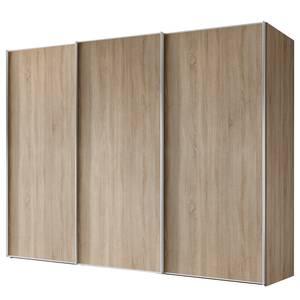 Zweefdeurkast Sinfonie Plus type A Sonoma eikenhouten look - 280 x 240 cm - Basic - Zilver