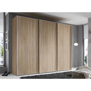 Schwebetürenschrank Sinfonie Plus Typ A Eiche Sonoma Dekor - 280 x 240 cm - Basic - Silber