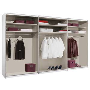 Schwebetürenschrank Sinfonie Plus Typ A Eiche Sonoma Dekor - 280 x 240 cm - Basic - Silber