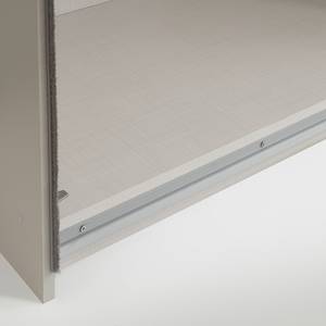 Schwebetürenschrank Sinfonie Plus Typ A Eiche Sonoma Dekor - 280 x 240 cm - Basic - Silber