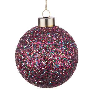 Boule de Noël HANG ON pailletée Verre - Multicolore