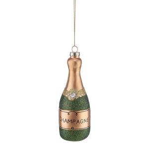 Décoration de Noël HANG ON Champagne Verre transparent - Vert