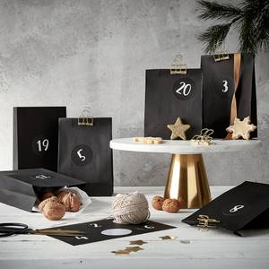 Adventstüten SURPRISE 24 Schwarz - Weiß