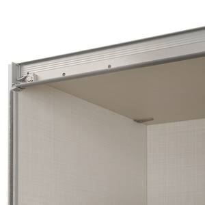 Schwebetürenschrank Sinfonie Plus Typ A Weiß - 249 x 240 cm - Basic - Silber