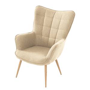 Sessel Jenpeg Sand - Mit Hocker