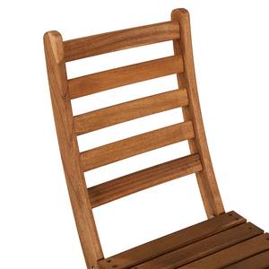 Table et chaises LODGE (3 éléments) Acacia massif - Marron