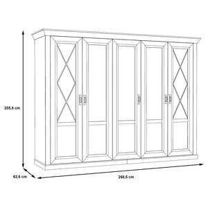 Armoire Norrberg Imitation pin blanc