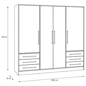 Armoire Mindelberg II Imitation chêne de Sonoma