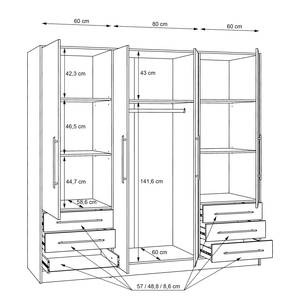 Armoire Mindelberg II Imitation chêne de Sonoma