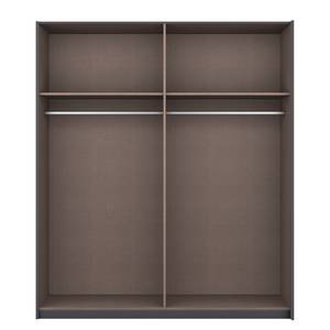 Schwebetürenschrank KiYDOO III Graumetallic - 181 x 197 cm - Chrom