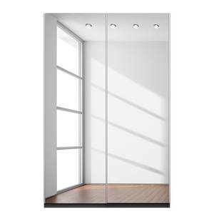 Schwebetürenschrank KiYDOO III Graumetallic - 136 x 197 cm - Chrom