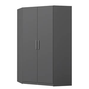 Armoire d’angle KiYDOO I Gris métallisé - Hauteur : 210 cm