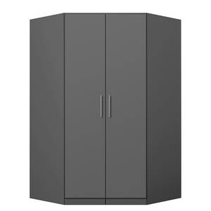 Armoire d’angle KiYDOO I Gris métallisé - Hauteur : 197 cm