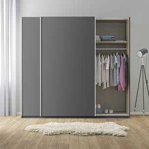 Schwebetürenschrank KiYDOO I Graumetallic - 226 x 210 cm