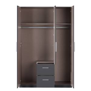 Armoire à portes battantes KiYDOO II Gris métallisé - 136 x 210 cm