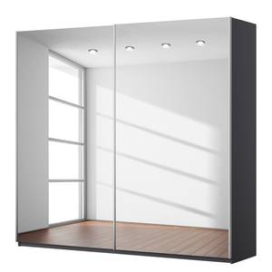 Schwebetürenschrank KiYDOO III Graumetallic - 226 x 210 cm - Aluminium