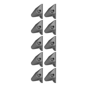 Draaideurdemper KiYDOO grijs - Set van 10