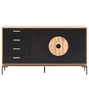 Sideboard Looks Schwarz / Eiche Dekor