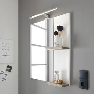 Miroir Nisland Blanc brillant - Avec éclairage