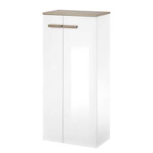 Set di mobili da bagno Nisland IV (3) Illuminazione inclusa - Bianco lucido