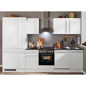 Cuisine équipée Pattburg III Blanc brillant - Largeur : 310 cm - Sans électroménager