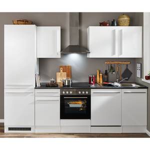 Cucina Pattburg III Bianco lucido - Larghezza: 280 cm - Senza utensili di cucina