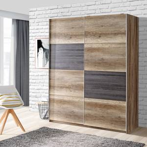 Zweefdeurkast Leisi antieke eikenhouten look/touchwood