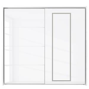 Armoire à portes coulissantes Morten Blanc brillant - Largeur : 231 cm