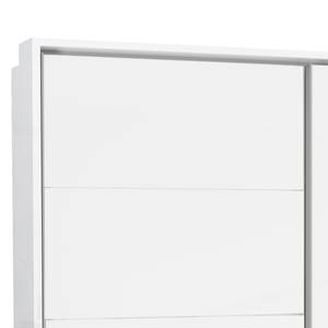 Armoire à portes coulissantes Morten Blanc brillant - Largeur : 231 cm