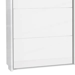 Armoire à portes coulissantes Morten Blanc brillant - Largeur : 231 cm