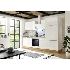 Cuisine Marleen II Blanc brillant / Blanc - Largeur : 310 cm