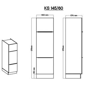 Küchenzeile Marleen I Hochglanz Weiß / Weiß - Breite: 370 cm