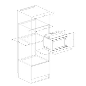 Mini keuken Marleen Grijs/Eikenhouten Artisan look - Met elektrische apparatuur